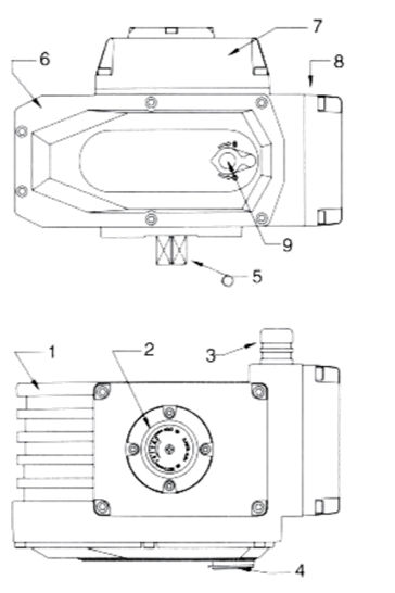 Industrial Stainless steel electric ball valve with electric actuator