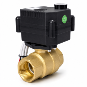 Electric Motorized Ball Valve Brass 5V/12V/24V DN15 DN20 DN25 Two-Wires,  Reverse The Power Poles