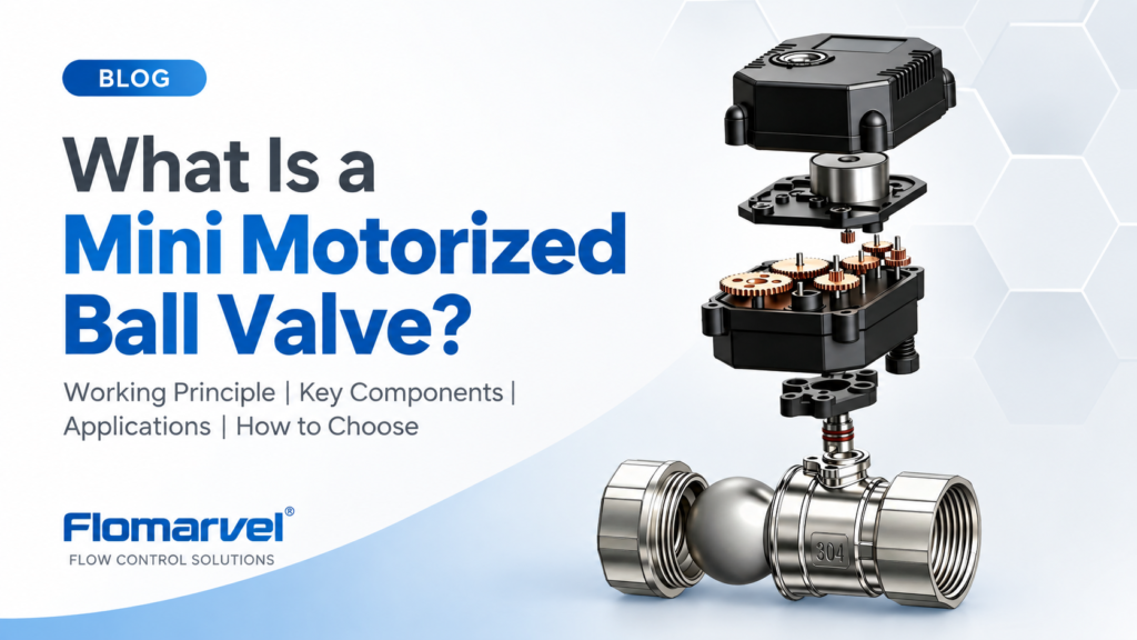 What is a mini motorized ball valve working principle and components