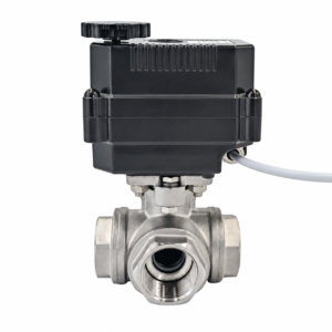 3 way stainless steel motorized ball valve