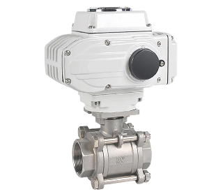 Industrial Stainless steel electric ball valve with electric actuator